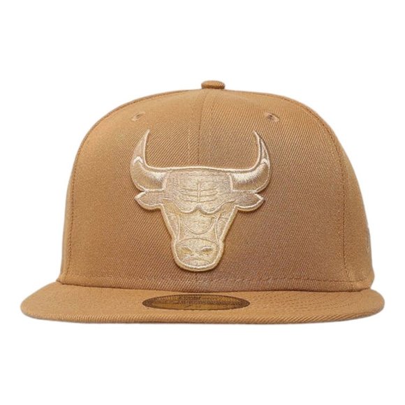 New Era Chicago Bulls Wheat Pack 59FIFTY Fitted Hat Cap Exclusive - Picture 3 of 10